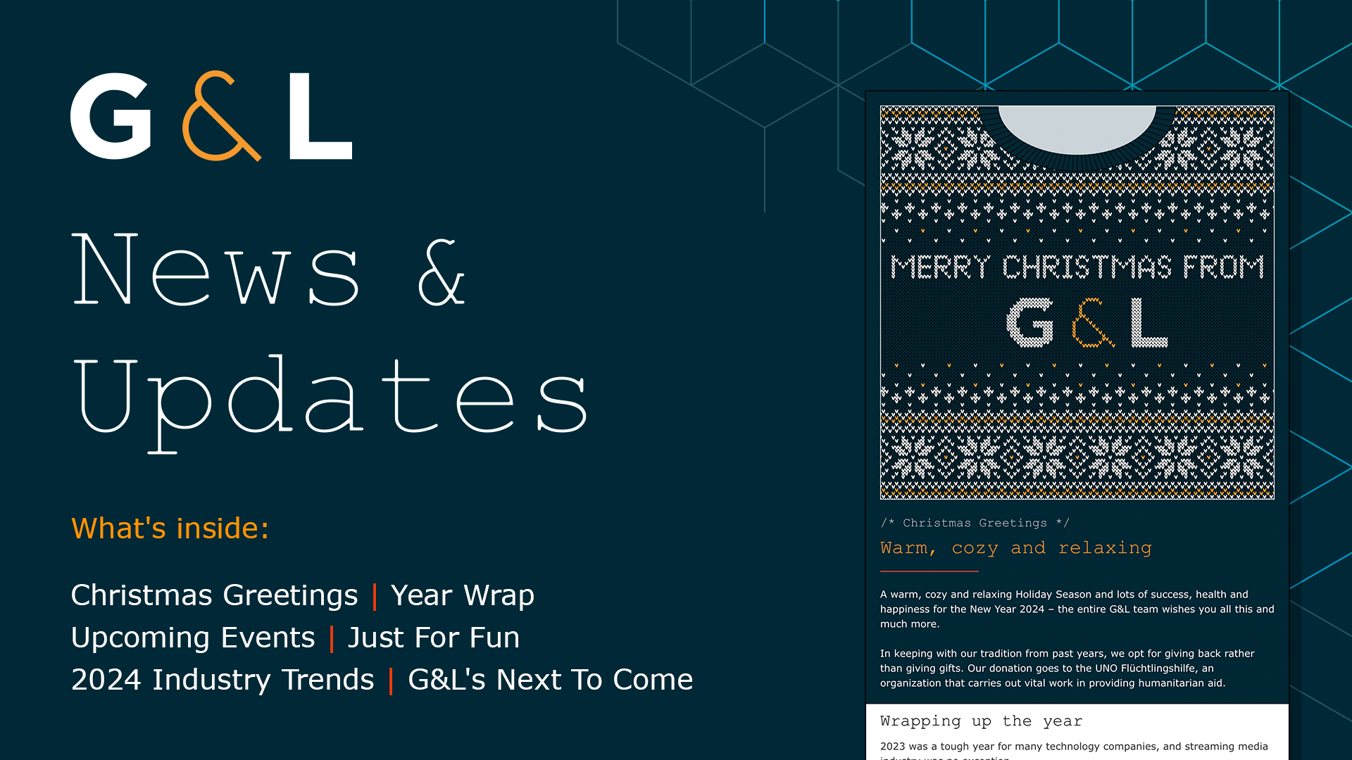 G&L Newsletter: Dec 2023 Issue