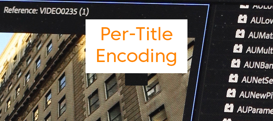 Per-Title Encoding: Encoding optimised for specific video content