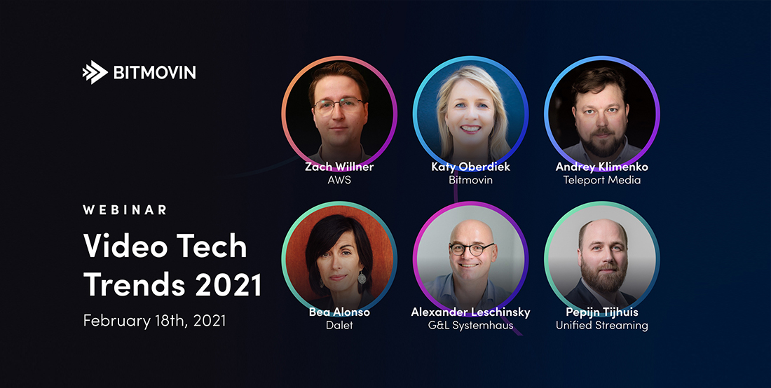 Video Tech Trends 2021: Bitmovin Live Webinar am 18. Februar 2021