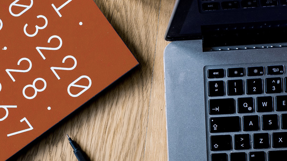 Notebook and calculator