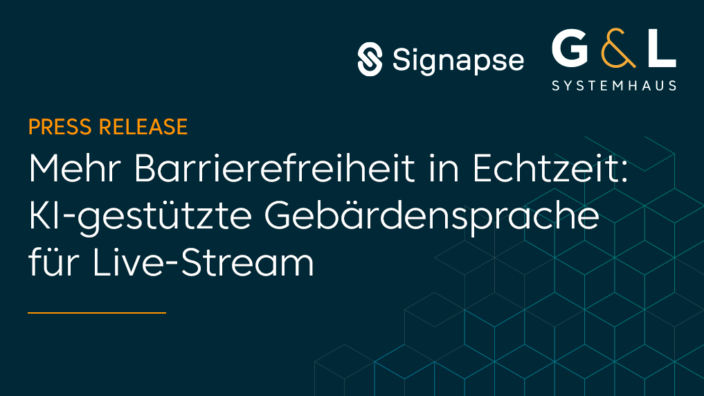 Mehr Barrierefreiheit in Echtzeit: KI stärkt Gebärdensprache in Live-Streams und digitalen Medien